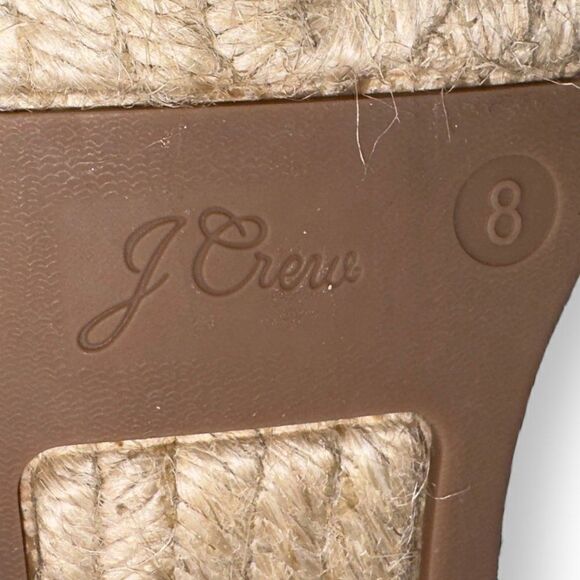 J. Crew Suede Espadrille Slip-on Mules Slate (Blue) AY314 Women's 8 - Picture 10 of 11